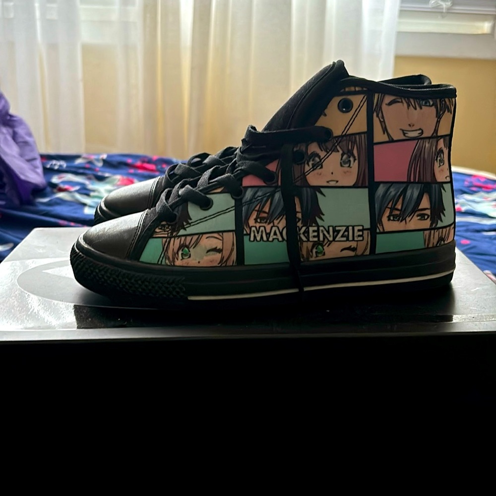 Never worn anime personalized sneakers (Mackenzie)